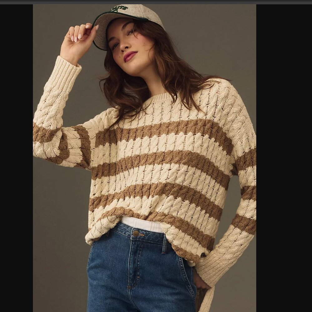 Pilcro Longline Stitch Sweater